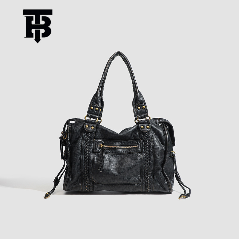 TB BHULAMTE Designer Bag Hot-selling French Retro Motorcycle Bag Single Shoulder Crossbody Bag Tote Bag Large Capacity Women's Bag Luxury Bag Was