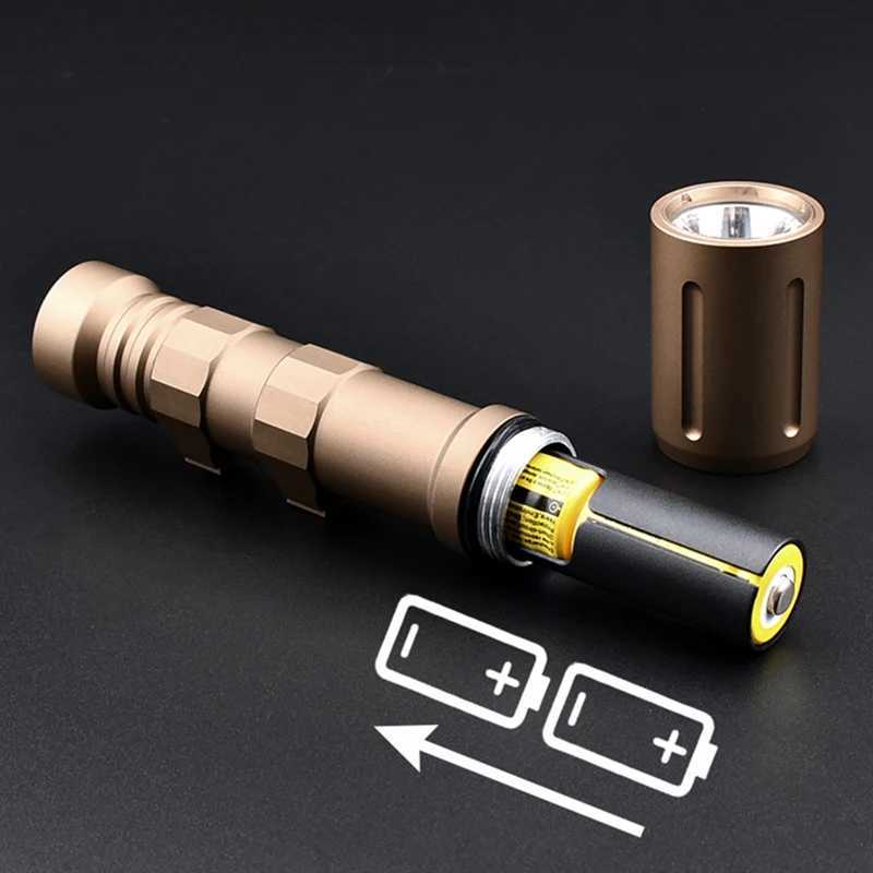 Sotac PLHV2 1300Lumen Tactical Led Powerful Flashlight Metal PLHv2 Scout Weapon Light For Picatinny Rail Hunting AirsoftXJ250905