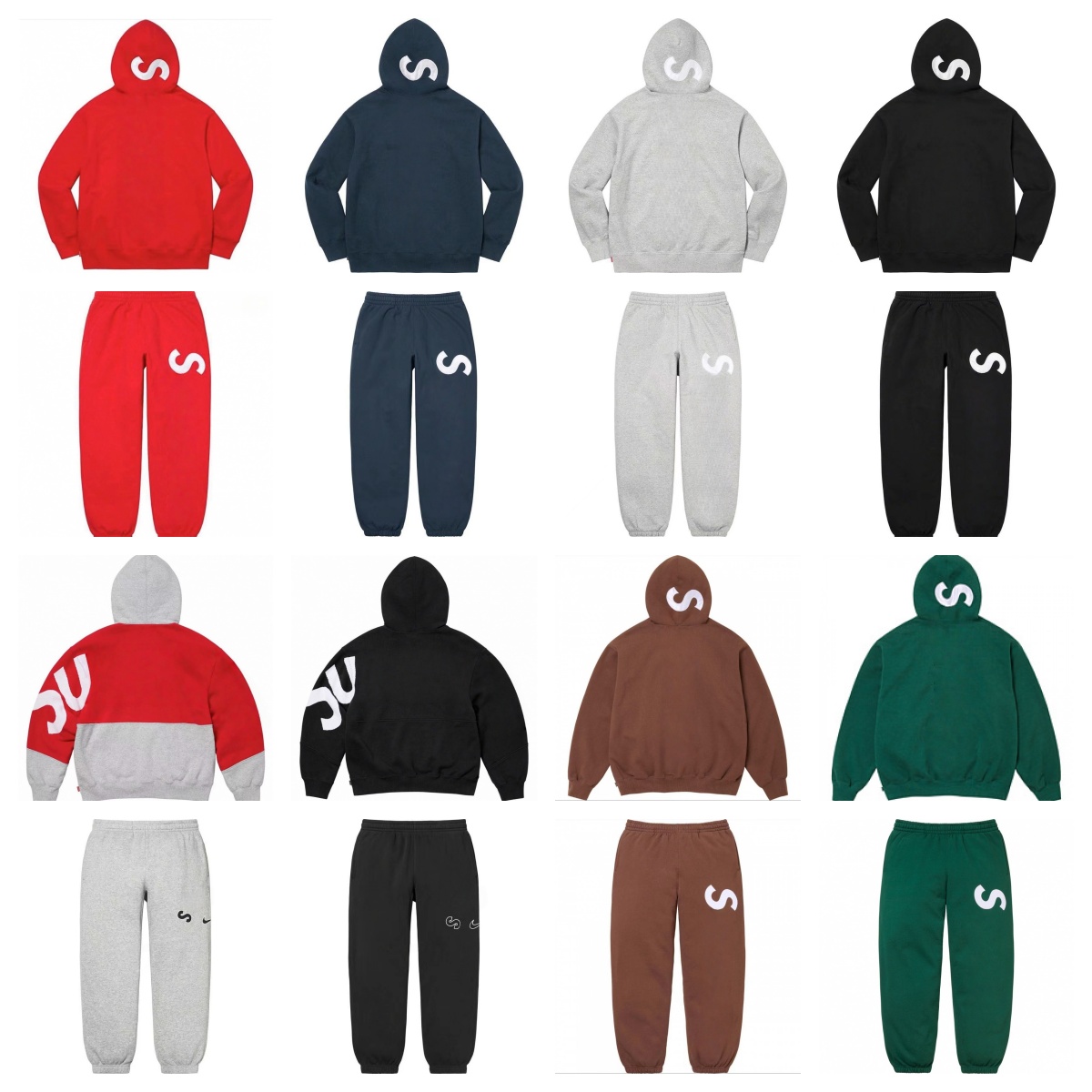 Designer Men's Tracksuits Classic Brand Sup Letter Print Mens Cotton Hoodie Street Fashion Casual Velvet Round Neck Pullover Sweatshirt & Pants Set