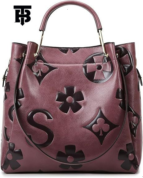 TB BHULAMTE Designer Luxury Bag Bag Bucket Bag For Women, High-end Feel, Large Capacity, Fashionable Embossed Shoulder Bag, Handbag, Office Commuter B