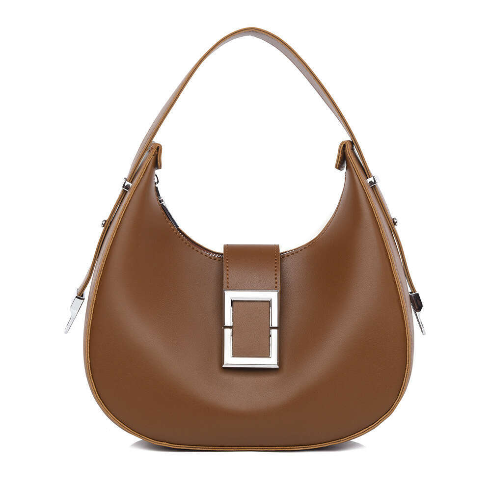 Dhpet_Wholesale Women's Crescent Crossbody Minimalist PU Leather Shoulder Bag Casual Moon Shape Purse For Daily Use