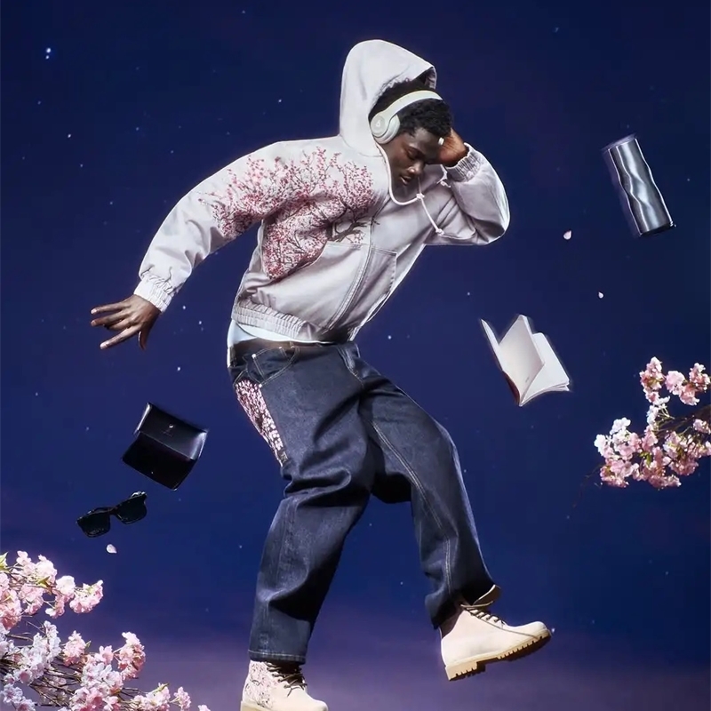 Harajuku Plum Tree ed Oversized Pink Zipper Hoodies For Men and Women Y2K Gothic Fashion Retro Street Sweatshirts 250904