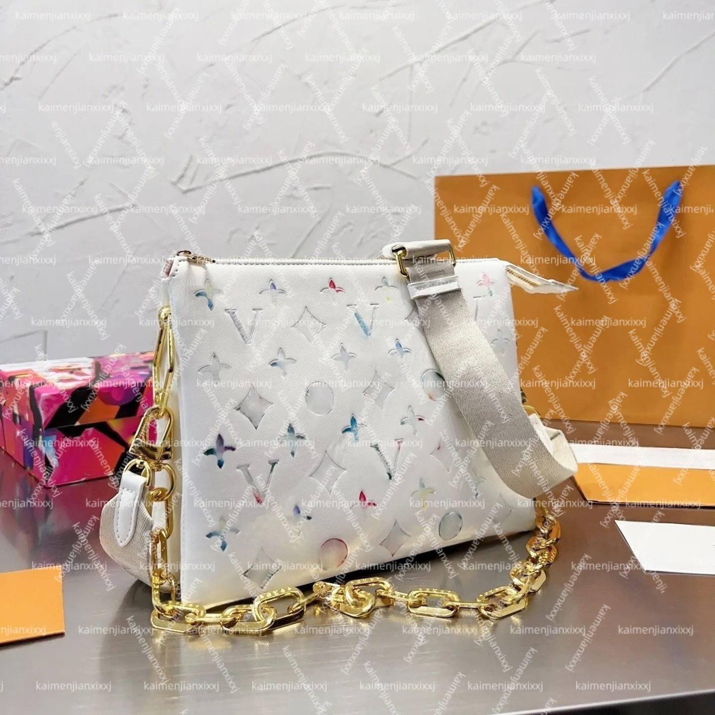 Coussins Pm Bags Coussin Bb Puffy Soft Embossed Genuine Leather Crossbody Luxury Womens Designer Purses Pochette Wallets Handbags Two Shoulder Straps Chain Bag