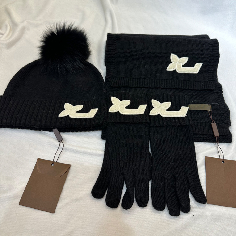 Hats Scarve Gloves Sets Designer Mens Beanie Scarf Glove Set Luxury Hat Knitted Caps Ski Scarves Unisex Sets