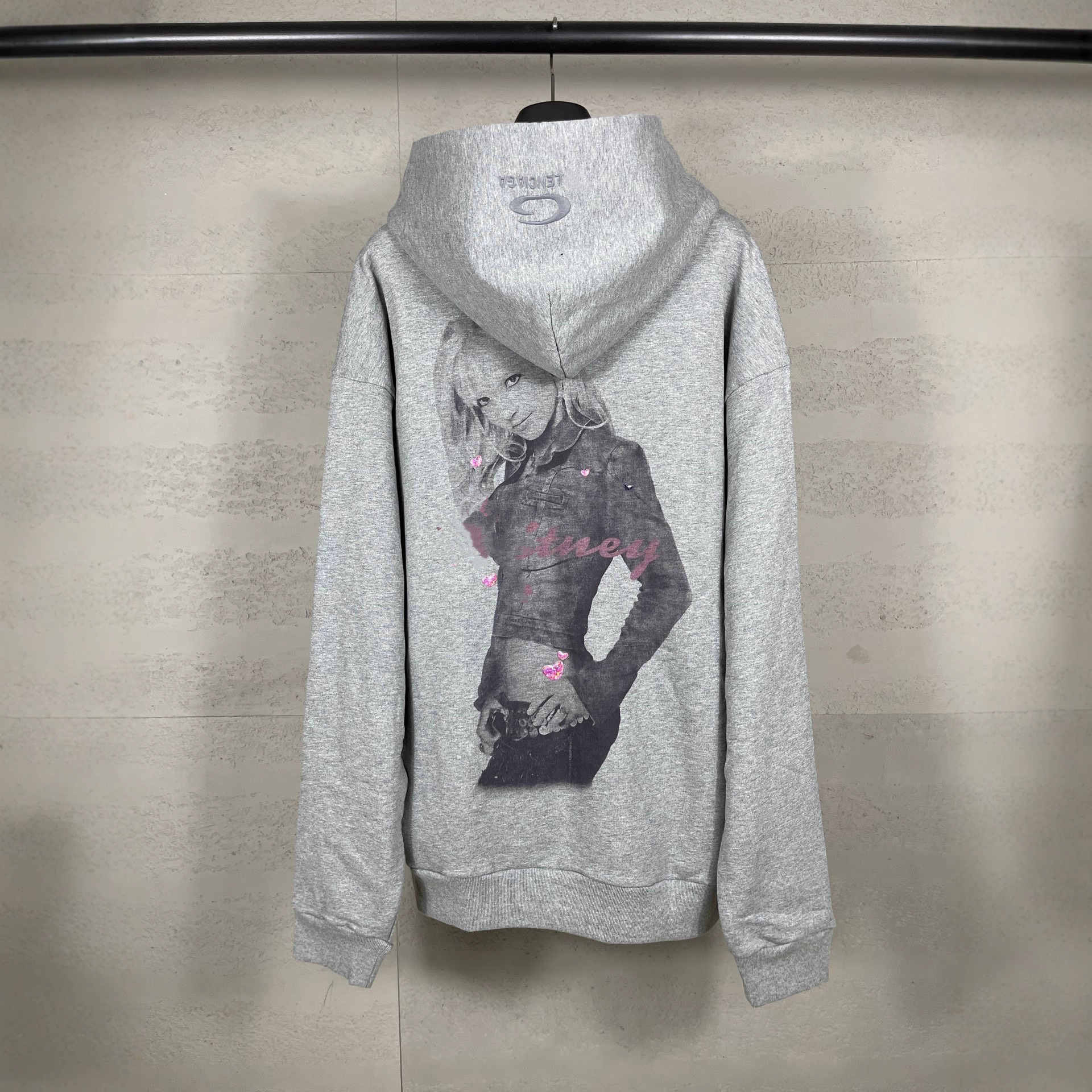 Desginer Balenciaagas High Version Paris 2025 New b Brand Character Print Music Hat Embroidered Zipper Cardigan Jacket