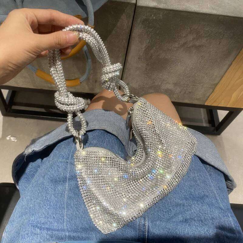 Designer Bags Designer Hobo Shoulder Bag Handmade Shining Rhinestones Evening Clutch Bag Purse Crystal Purses And Handbag Hobo Bags Luxury Bag