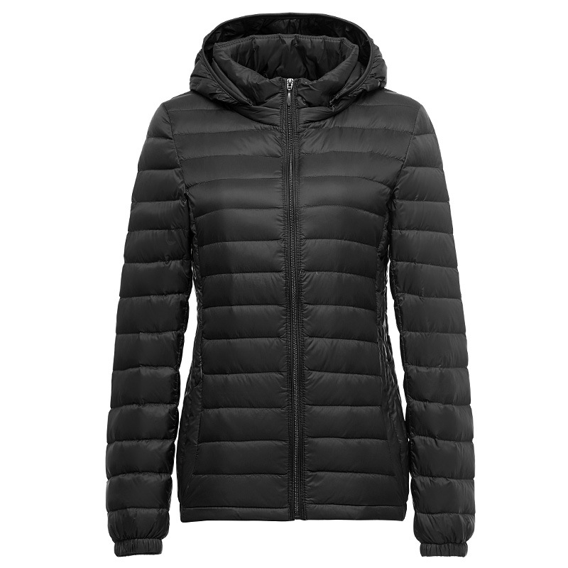 Light Down Jacket 90% White Duck Down Coat Casual Loose Winter Warm Outwear with Hood High Quality