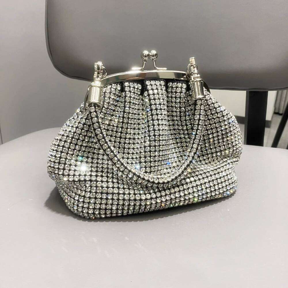 Designer Bags Handle Rhinestones Evening Clutch Bag Purses And Handbag Designer Shiny Crystal Clutch Purse Bucket Bag Shoulder Bags Luxury Bag