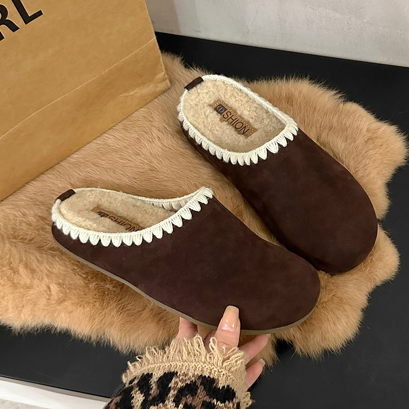 Hot new free shipping deisgner slippers for womens flat slippers brown New fashionable and versatile outdoor slippers