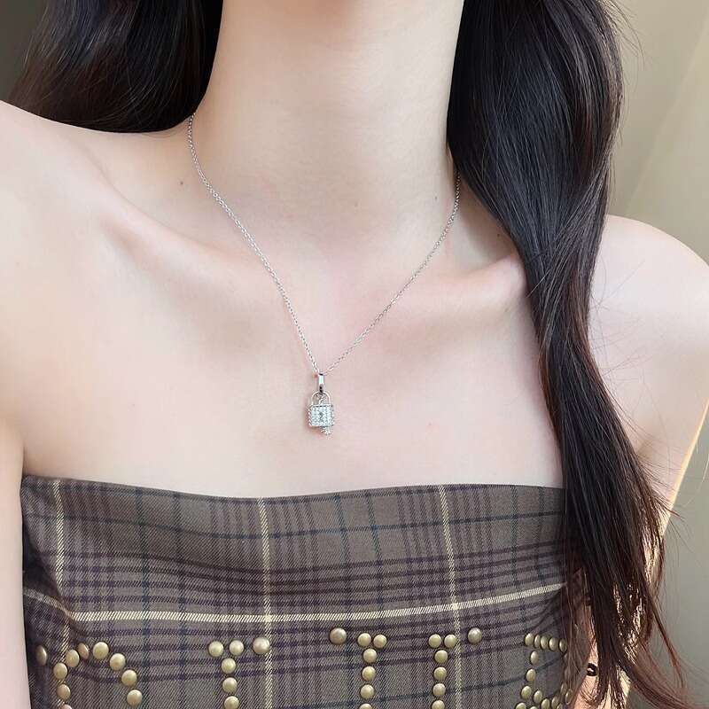 DH collections 2025 Summer: High - end 925 Sterling Silver Lock - themed Necklace for Women