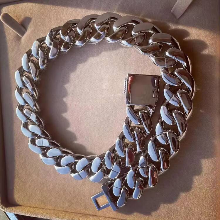 GZYS JEWELRY Wholesale 21MM Men Ice Chains Hip Hop Iced Out Jewelry Cuban Link Chain Diamond