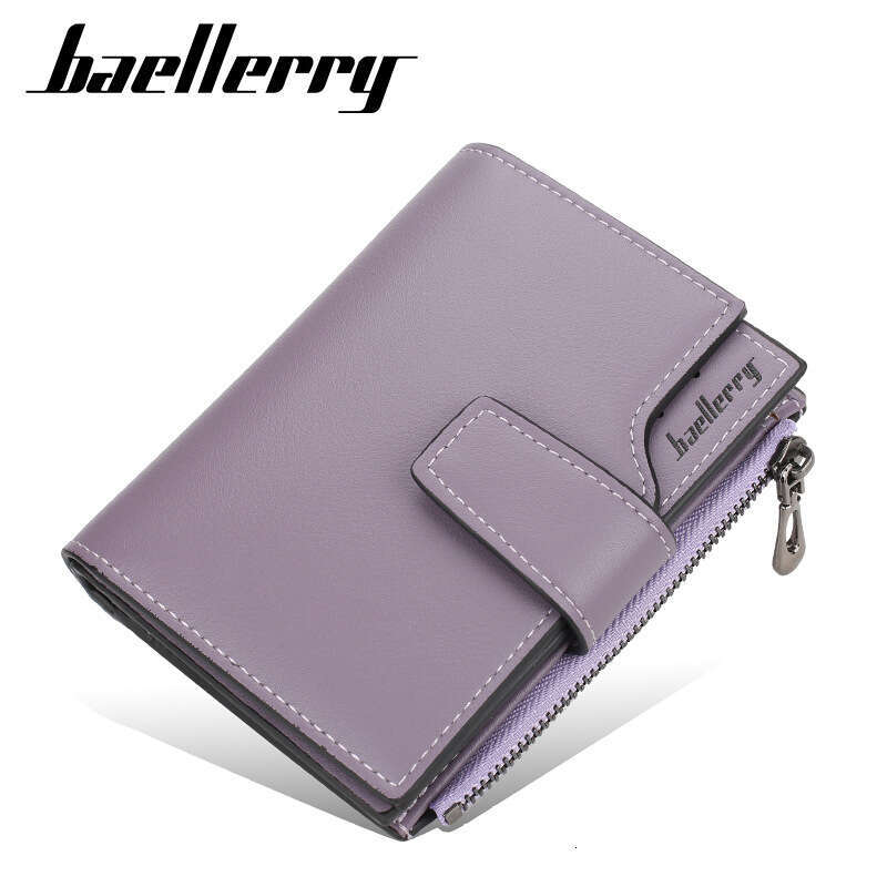 New Zipper Short Large Capacity Leather Wallet Trendy Multi-Card Slot High-End Feel Women's Coin Purse