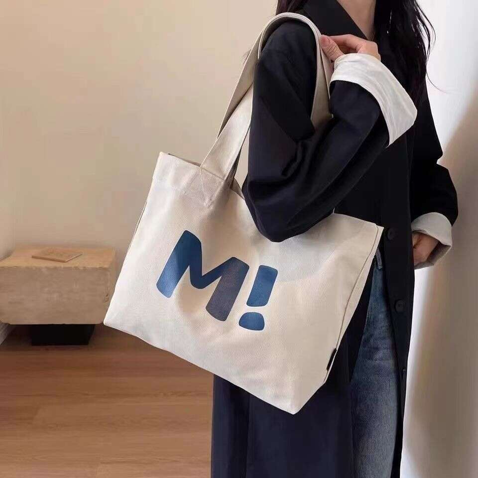 Canvas for Women, Large Capacity, Durable, Simple and Versatile, 2024 New Style, Single Shoulder Handheld Tote Bag