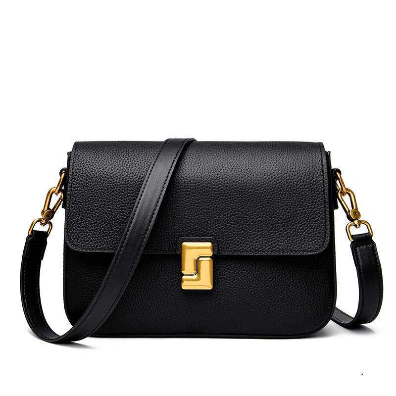 Genuine Leather Women's 2024 New Crossbody Ladies Commuting Shoulder Tofu Small Square Cowhide Bag