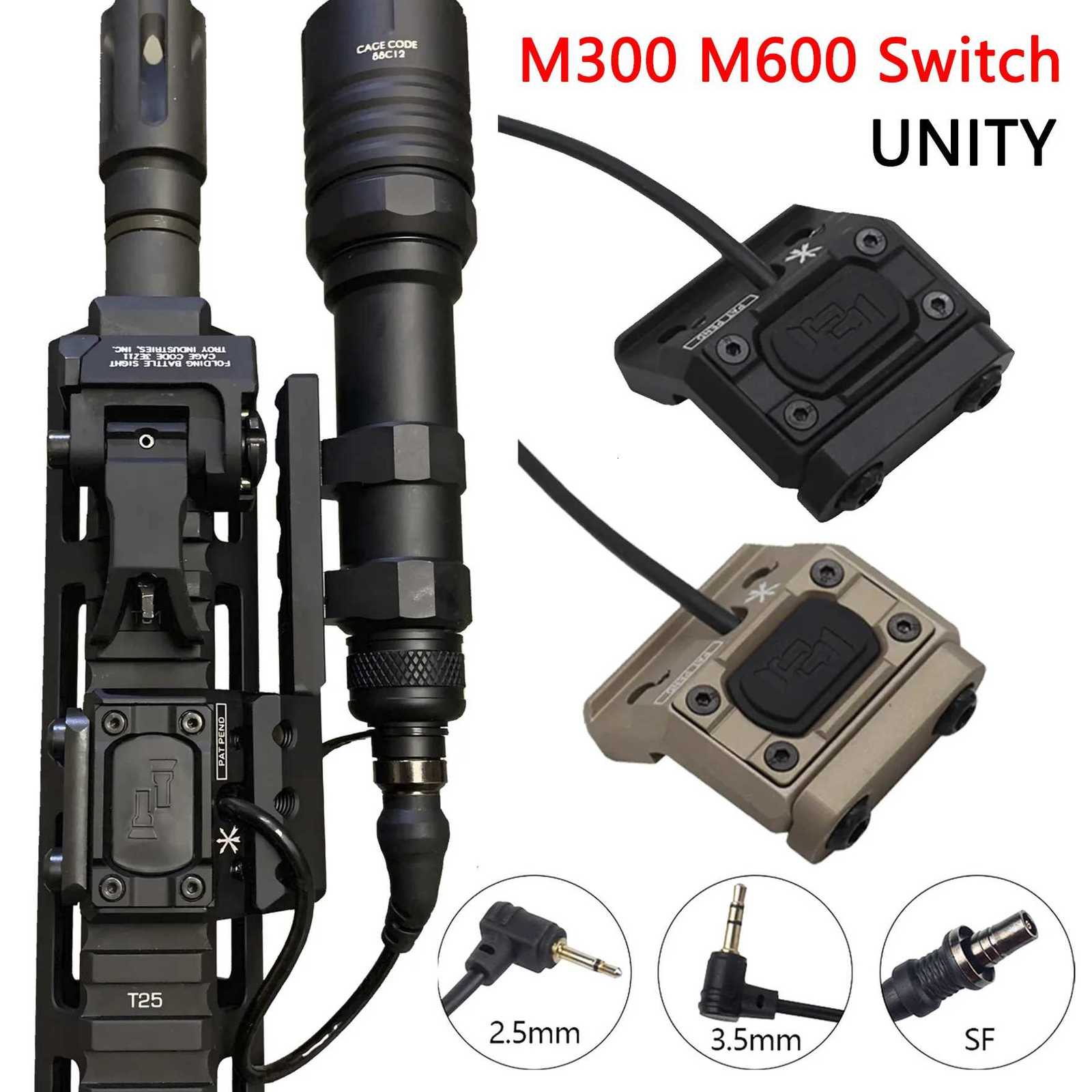 Tactical UNITY Mod Button Pressure Switch 25 35 SF Plug Airsoft Powerful Rifle Gun Scout Light M600 M300 PEQ15XJ250905