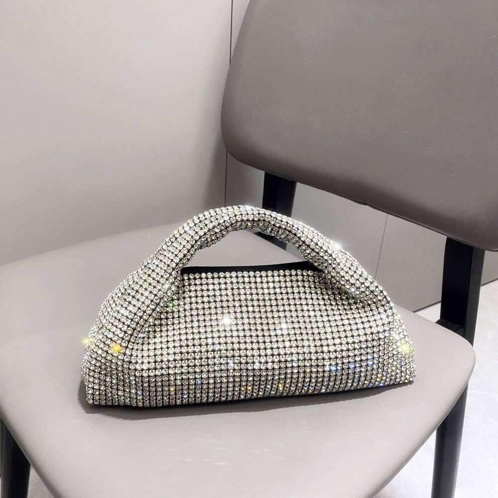 Designer Bags Shiny Crystal Clutch Purse Bucket Shoulder Bag Rhinestone Handmade Purses And Handbags Designer Evening Clutch Bag Purse Luxury Bag