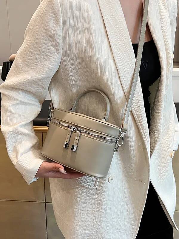 Mini Box PU Leather Crossbody Bag for Women Cute Totes Brand 2024 Summer Shopper Girls Shoulder Handbag