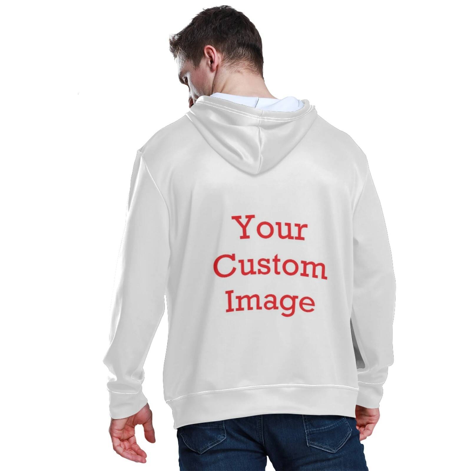 Custom image Men interesting Sweatshirt Crossing Casual Cute Boy Hoodie Pullover Free Hip Hop Streetwear