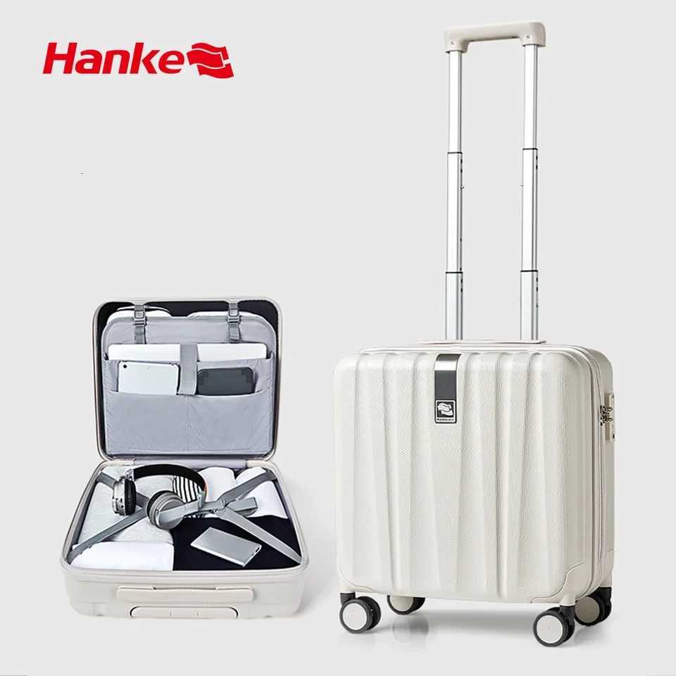 Hanke Business 14 Inch Underseat Suitcase 16 Inch Carry On Luggage Underseat Hard Shell 100 PC Spinner Wheels Boarding Z250905