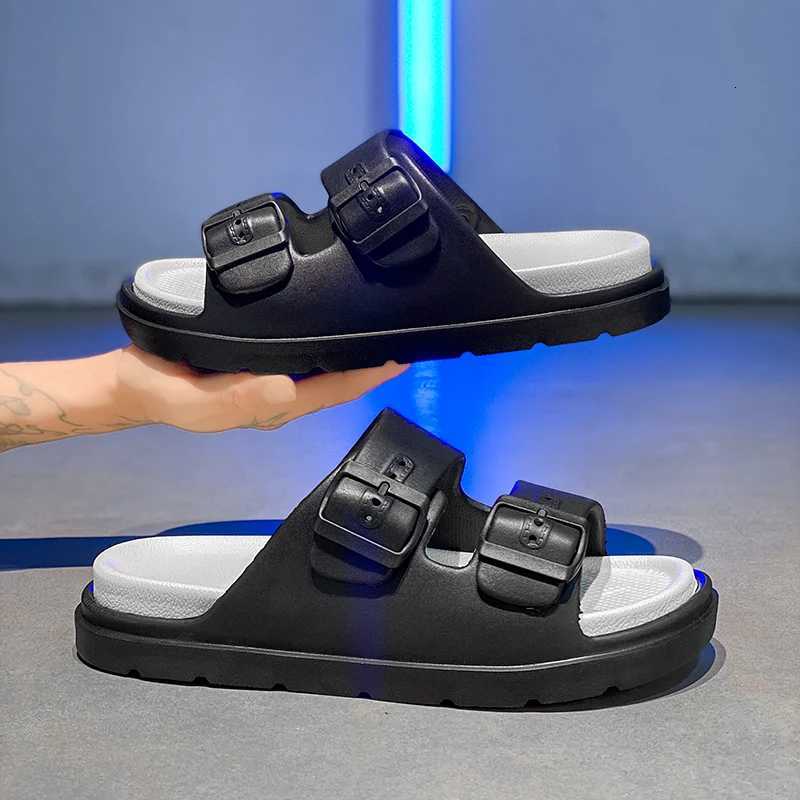 Mens Slippers Indoor Outdoor Sandals Beach Comfortable Soft Thick Slides Design Men Casual Shoes Flipflops Mens Home Slippers W250905