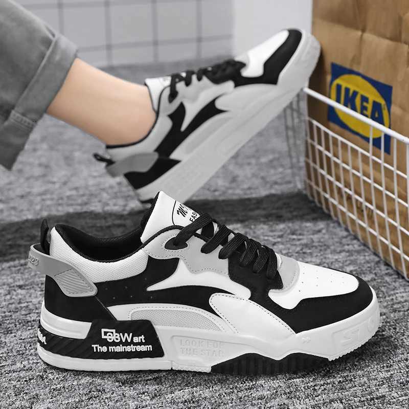 2023 New Autumn Mens Sneakers Mens Comfortable Platform Shoes Trend Laceup Vulcanized Shoes White Casual Sneakers Zapatillas Z250905