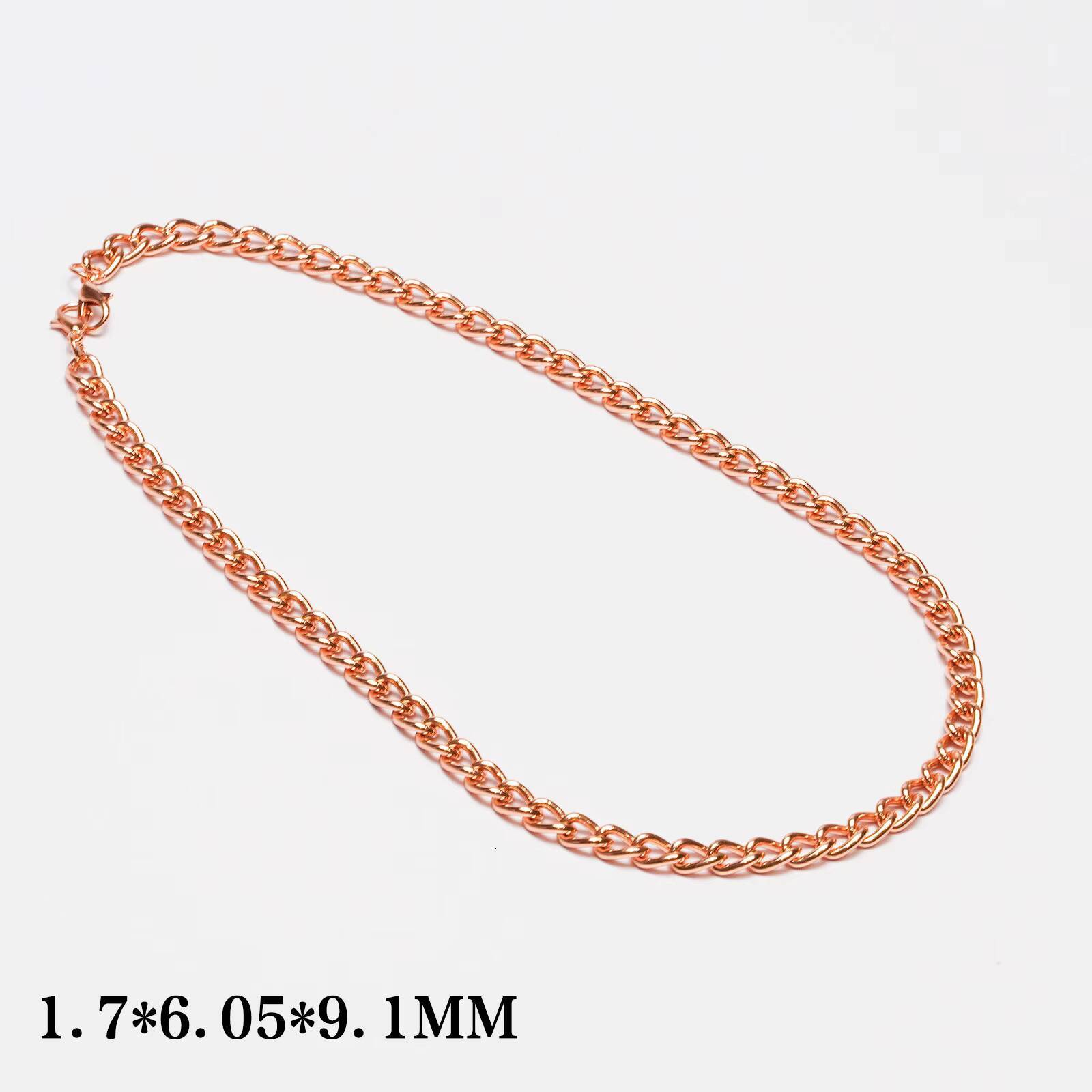 Waterproof TarnishFree DoubleLink Gold Dainty Rose Gold Cuban Snake Necklace Fashion Jewelry with DoubleSided Grind
