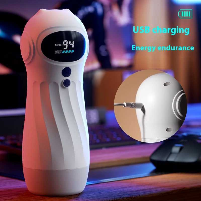 AI smart APP remote control male masturbator vaginal sucking masturbator voice video interactive masturbation man sex toysXJ250905