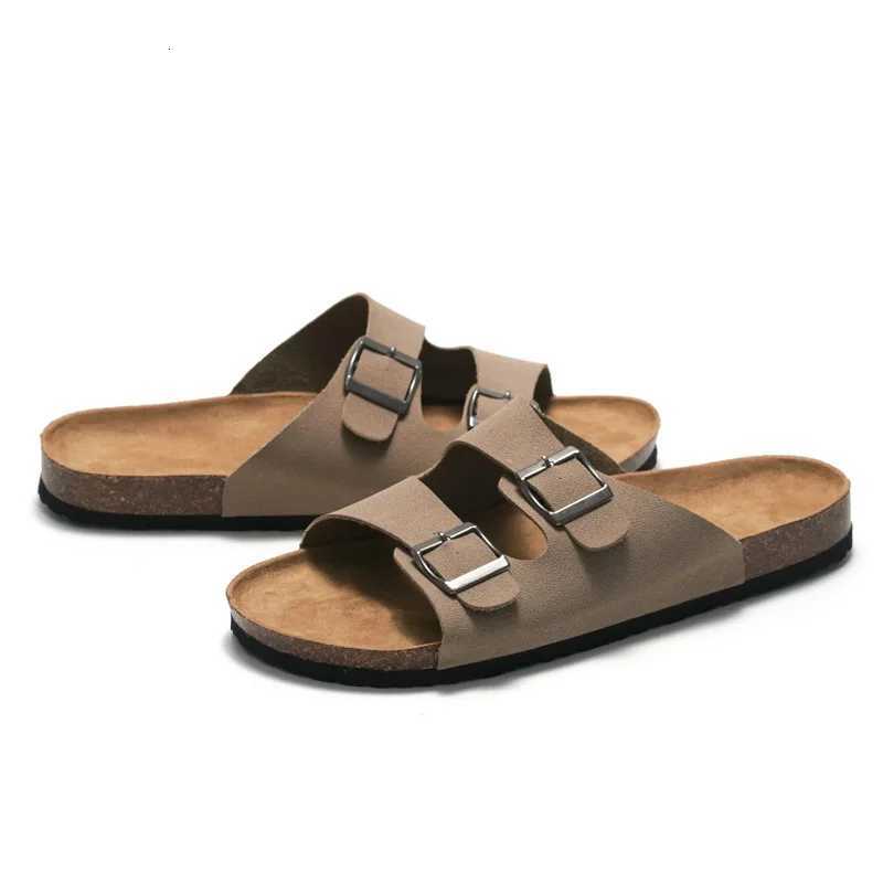 COWCOM Mens Cork Sandals Beach Flip Flop Mens Shoes KWN W250905