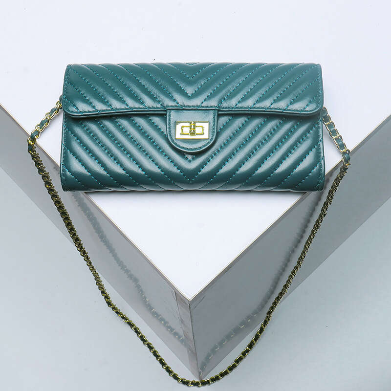 DHpet_wholesale Genuine Lamb Leather Crossbody Phone Purse Vintage V-Stitch Embroidery Multi-Function Wallet Bag with Detachable Strap