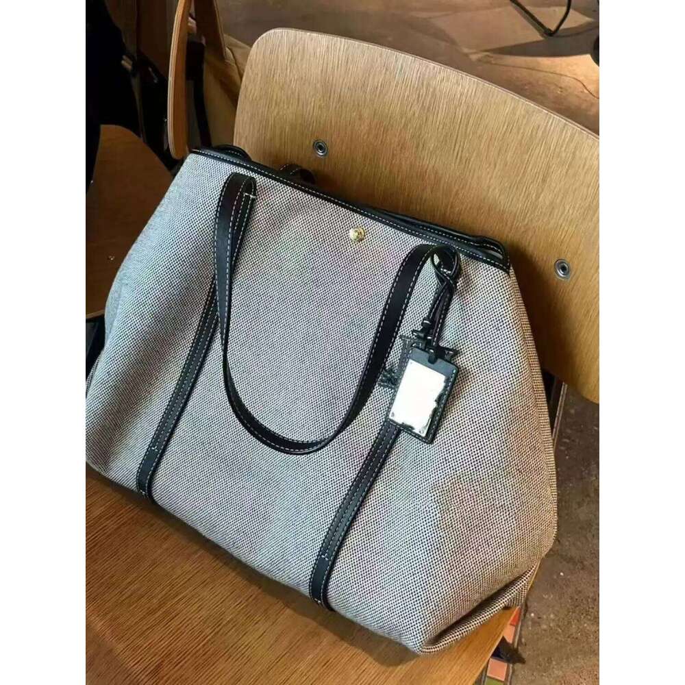 Canvas Designer Handbags Large Capacity Shoulder Bag 2025 Summer New Fashion Bags for WomenShopping storage bag