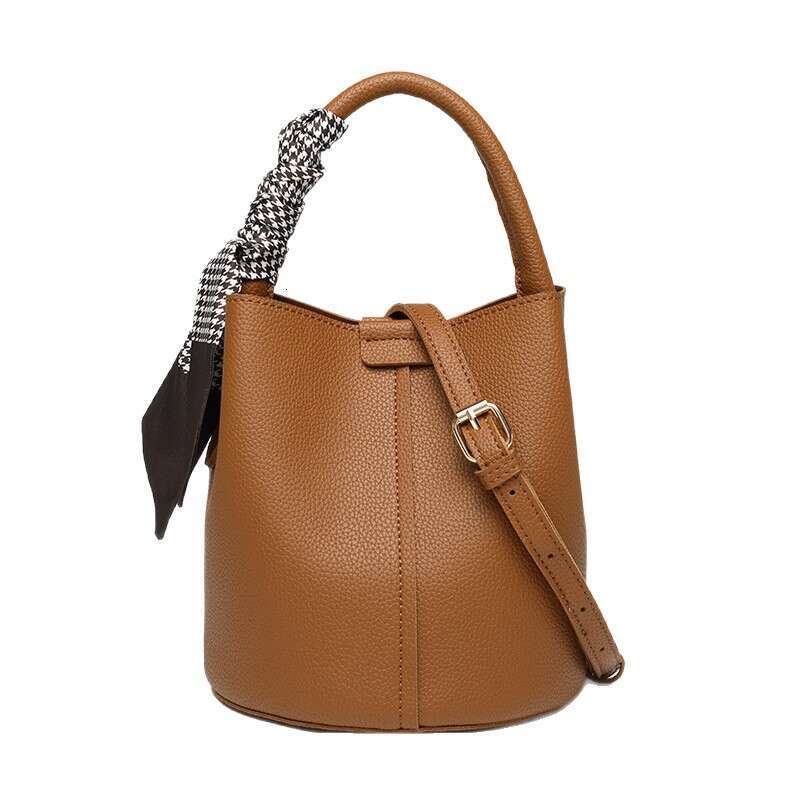 Women's Spring Summer New Classic Mother-Daughter Bucket Large Capacity Shoulder Crossbody Handbag Scarf Bag