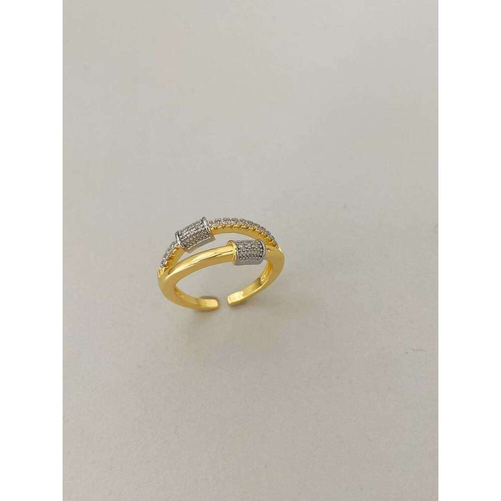 New Women's Dia-Studded Ins Internet Celebrity Temperament Bracelet Versatile Ring Set Decoration