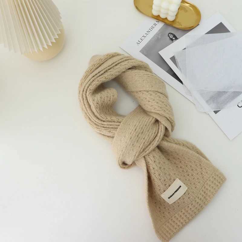 Very Soft Pure Color Knitted Scarves Women Winter Thicken Warm Soft Shls Wrs Female Knitted Long Scarf For WomenXJ250905