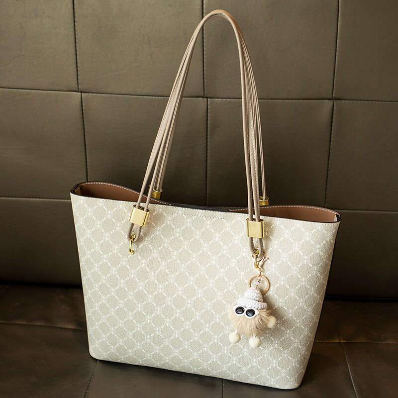 Luxury Genuine Leather for Women 2025 Korean Version New Fashion Versatile Large Capacity Tote High-end Printed Women's Bag