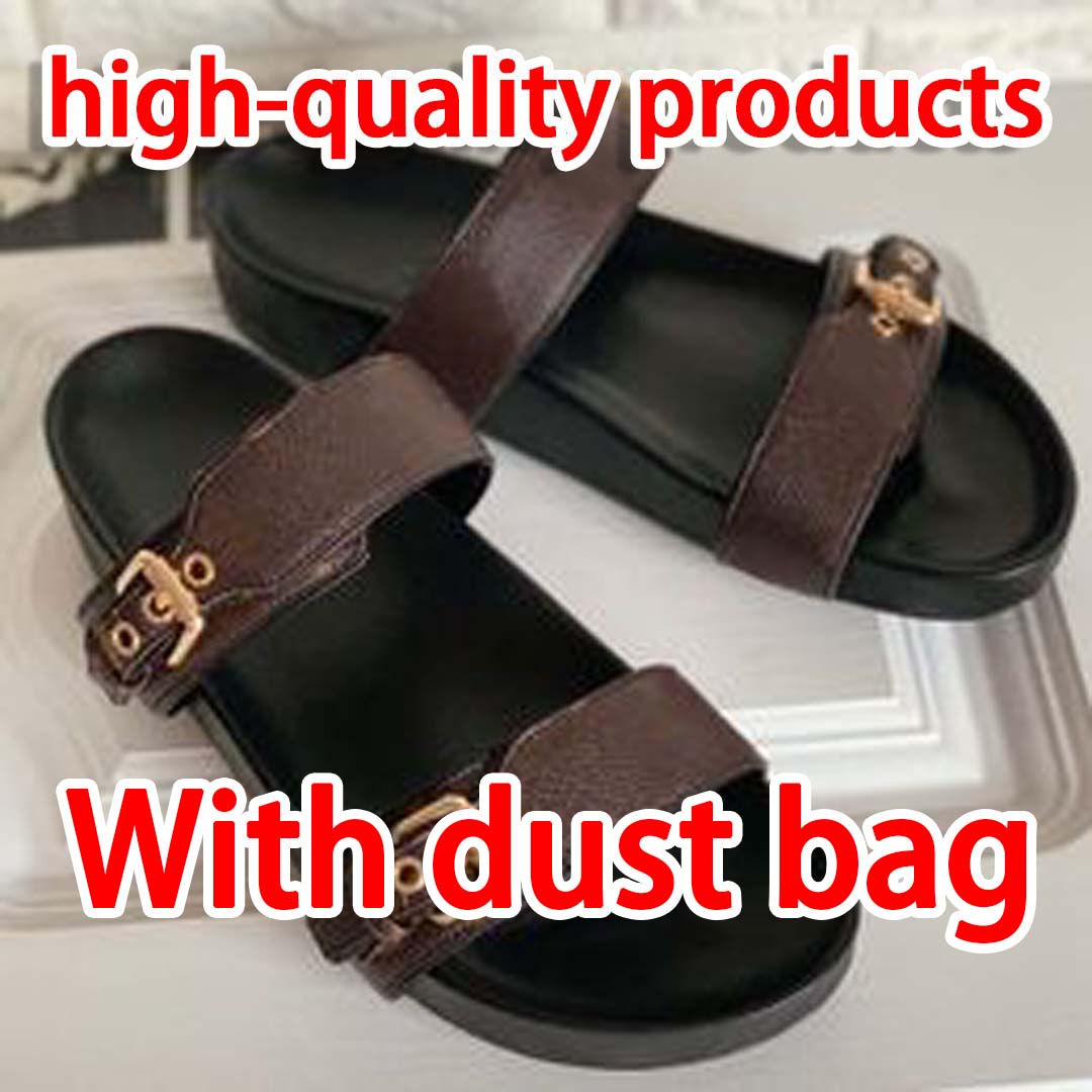 Slippers women slides slipper Summer Sexy Sandals mens luxurys designers real leather platform sandal Flats fashion Old flower shoes Ladies