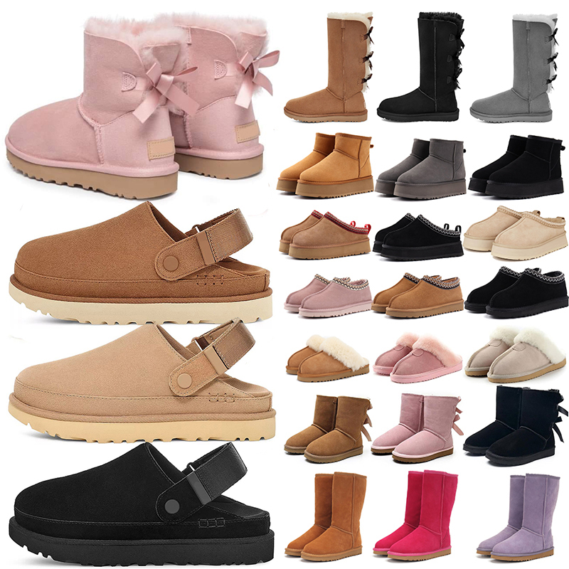 boots Tasman Slippers Tazz mustard seed Chestnut Sand Fur Slides Sheepskin Classic Ultra uggbootwomen Platform Boot Winter Women Men Slip-on