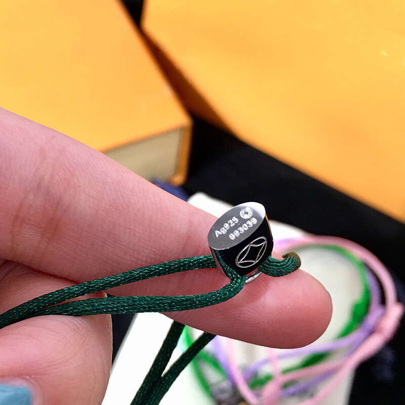 Casual Trendy Brand Money Lock Couple Interlocking Gift Non-Fading Titanium Steel Bracelet Lucky Red String