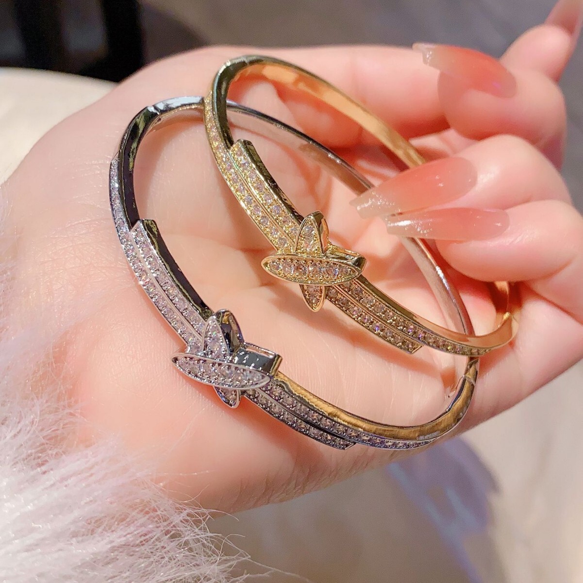 Luxury Brand Designer Jewelry 18K Gold Cross Bracelet For Women With Copper Micro Inlay, Platinum Plated K Gold, X Inlaid With Diamonds, Fashionable A