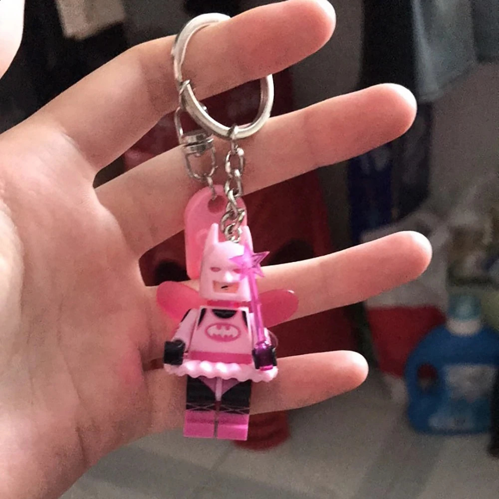 Beautiful Handmade 3D Fairy Star Pink Black Bat Magnetic Keychain Y2k Bow Key Ring Backpack Pendant Couple Keychain Gifts 250904