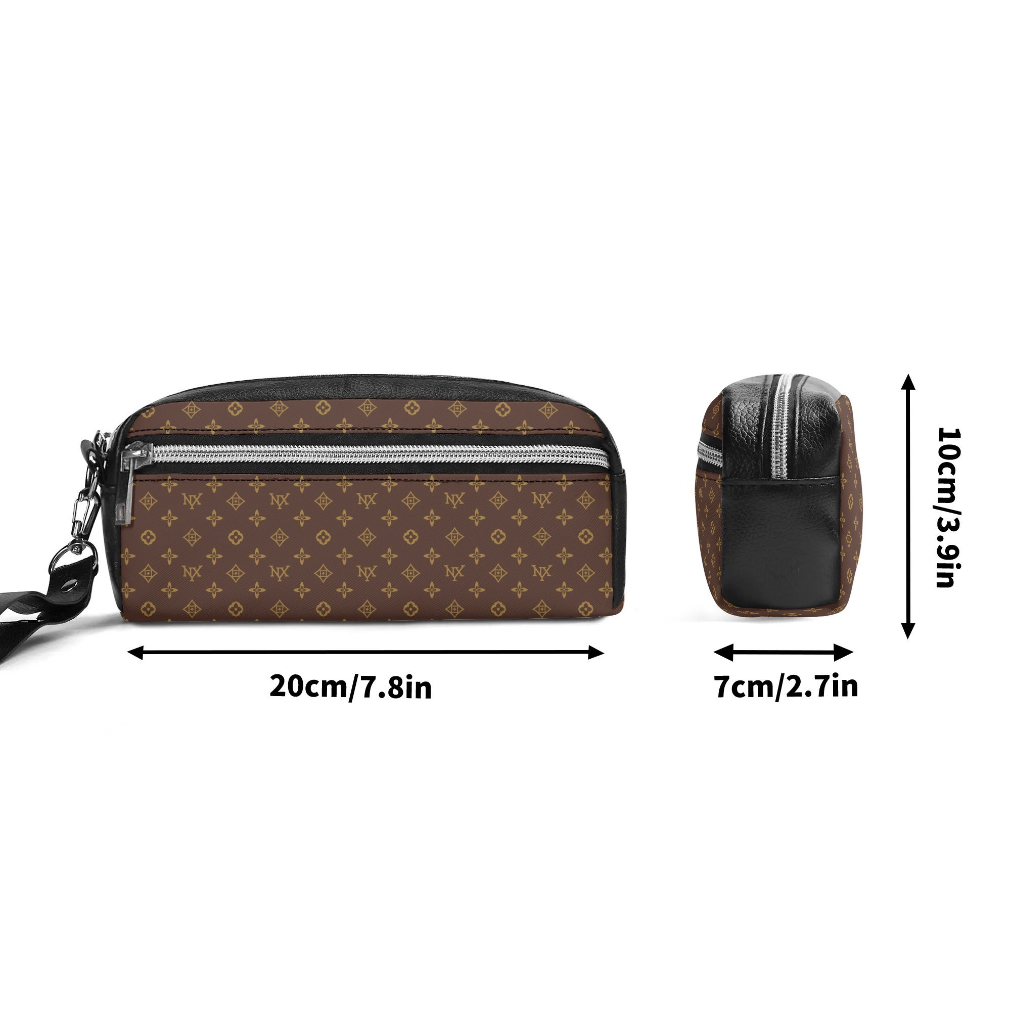 NXY Fashion women PU Handheld Cosmetic Bag Party Clutch Bag single zipper wallets classical coin purse card holder purses designer handbag shoulder pu