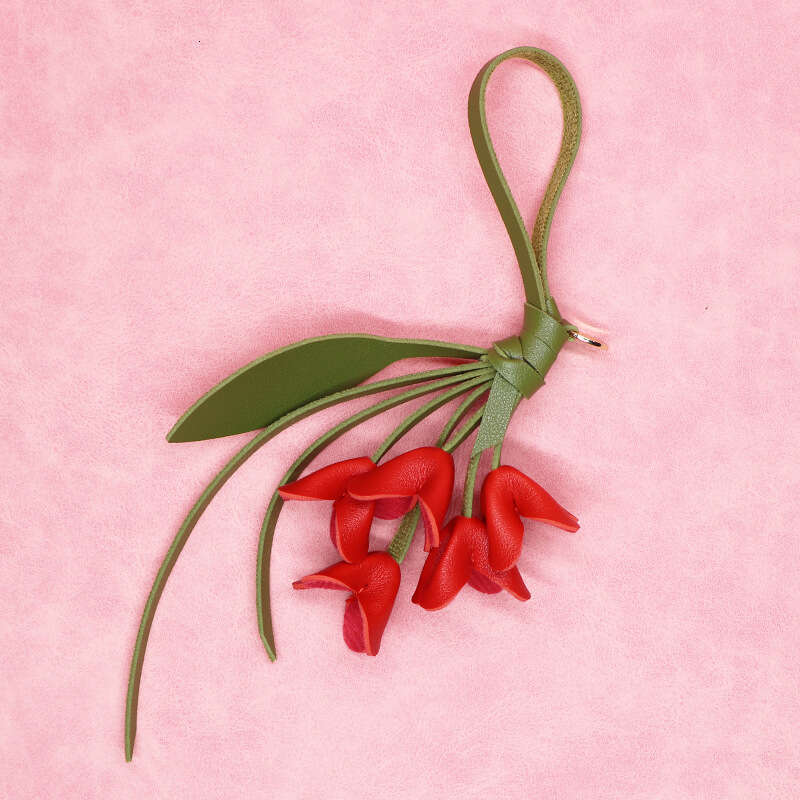 DHEssentials 2025 Spring PU Flower Keychain, Golden Osmanthus Design, 8 Colors, Elegant Ladies' Bag Pendant