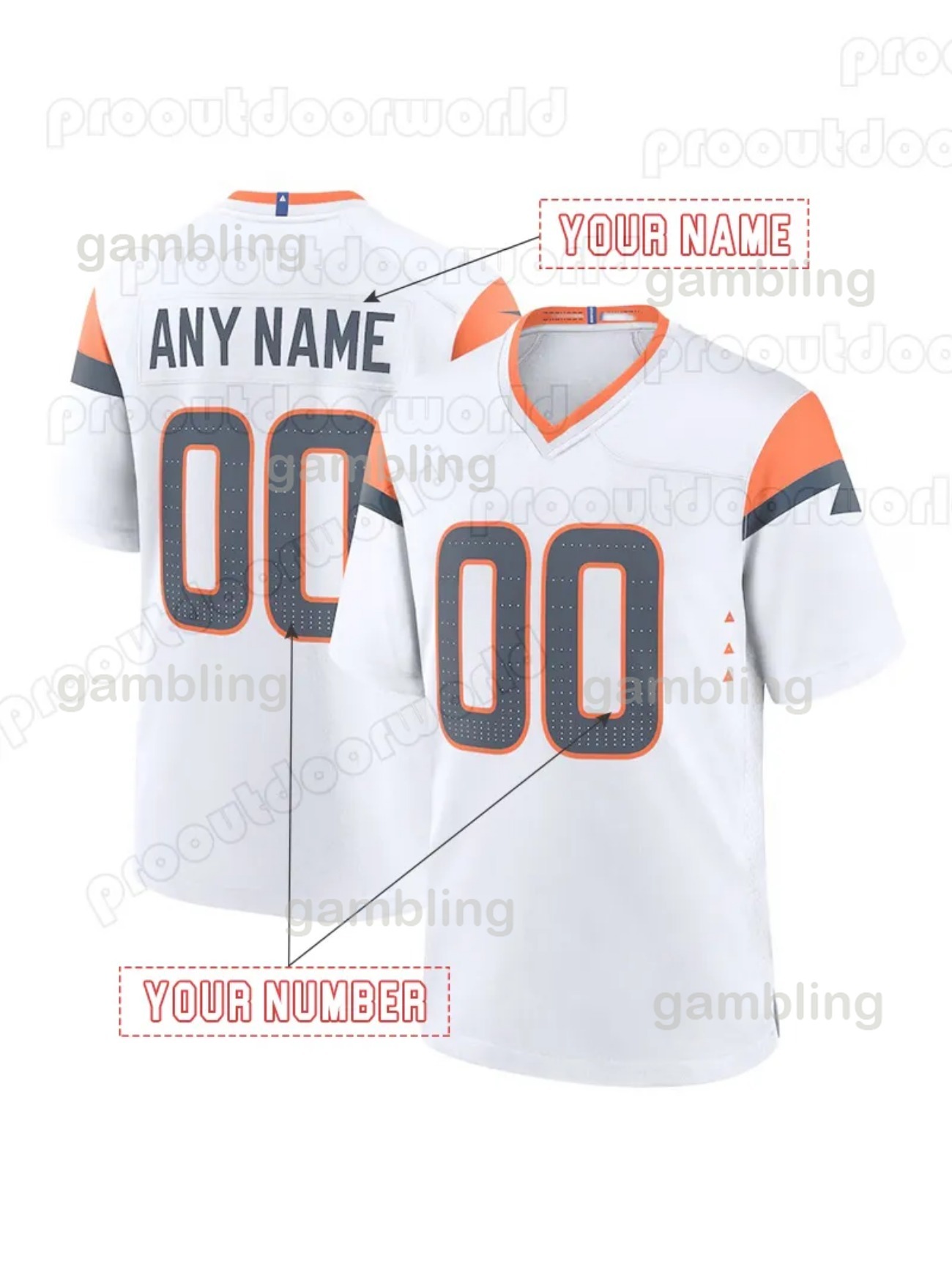 10 Bo Nix 2025 Personalized Orange/Navy/White Football Jersey 2 Patrick Surtain II John Elway Bonitto Bailey Dobbins Barron Custom Nom and Number Stit