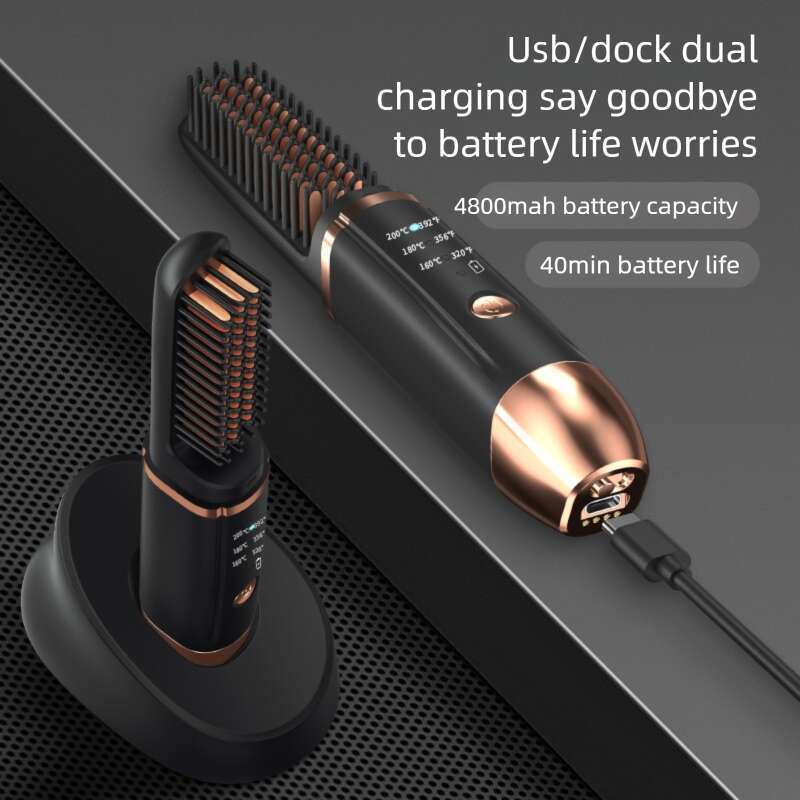 Designer Brand Korean Men S S Beard Portable Home Multifunctional USB Wireless Base Dual Purpose Rechargeable Straightening Comb