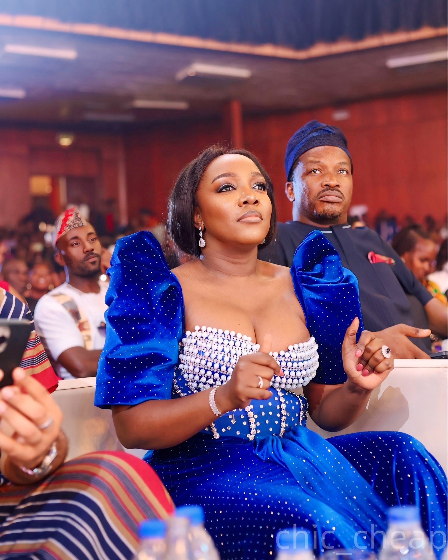 Aso Ebi Royal Blue Mermaid Prom Dresses 2025 Pearls Crystals Velvet Evening Formal Party Second Birthday Engagement Gowns Plus Size Dress For Special 