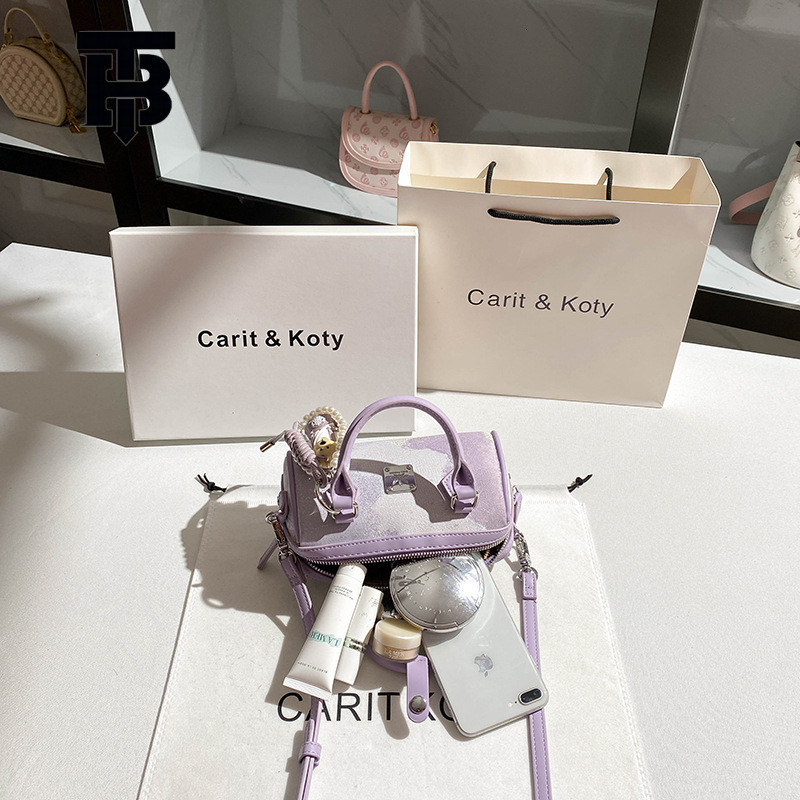 TB BHULAMTE Designer Luxury Bag Bag Dropshipping Super Popular Niche Color-block Boston Bag 2025 New High-end Handheld Pillow Bag Wholesale