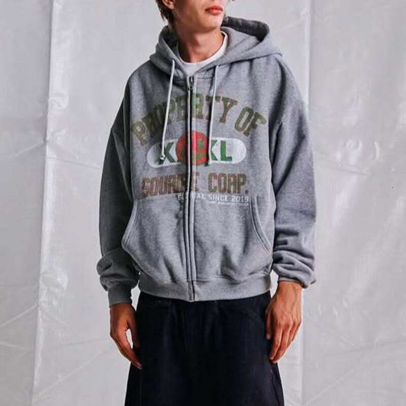 Autumn Winter Long Sleeve Zipper Cardigan Hoodie Sweatshirt Trendy Printed Jacket Y2K Street Casual Style ddmypluto