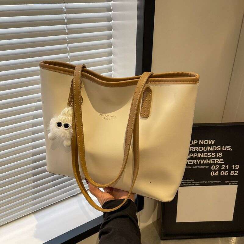 Tote Large Capacity New Versatile Commuter Women's 2024 Trendy And Simple Student Shoulder Bag