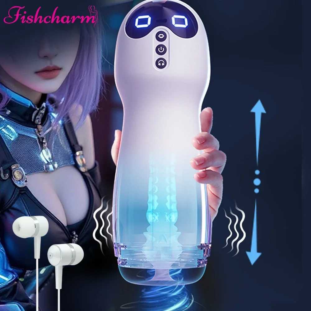 Male Automatic Sucking Masturbation Cup Sex Oral Anal Masturbator Vibration Blowjob Machine Penis Stimulator Sex Toy for Men 18XJ250905