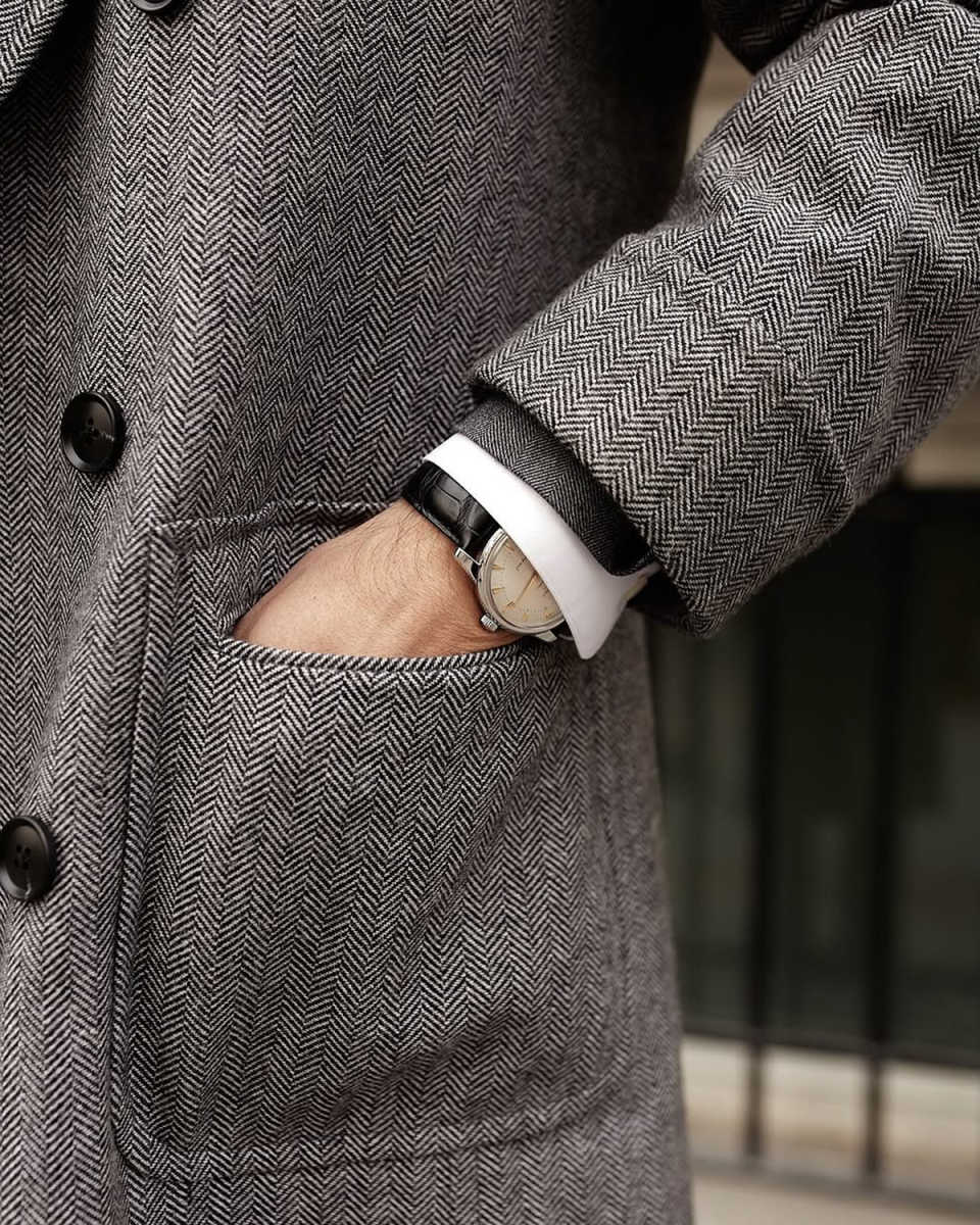 Winter Men Long OverCoat One Piece Peaked Lapel Double Breasted Formal Business Wedding Tuxedos Customized