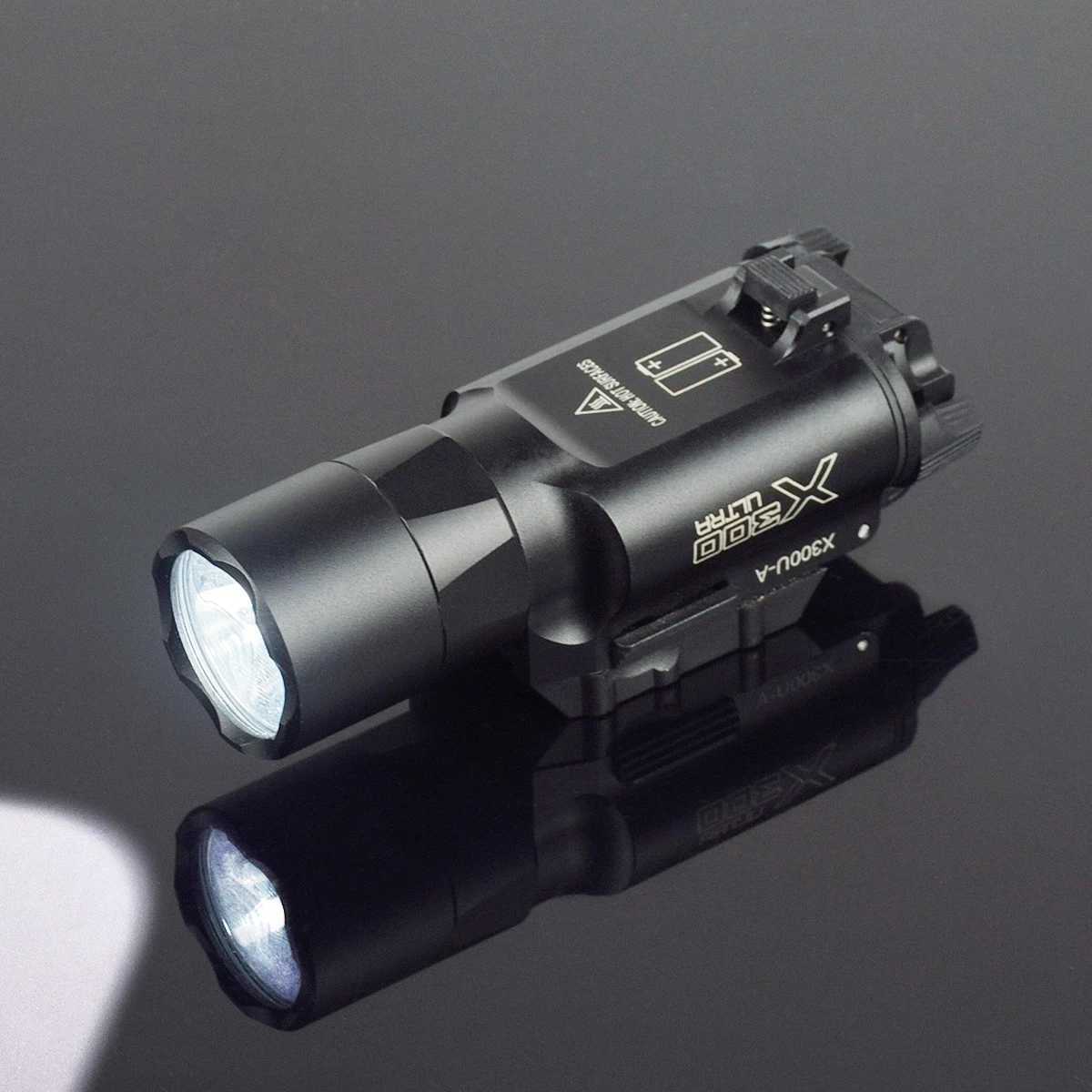 Tactical Flashlight X300 X300U X300UHB XH35 X300V IR Pistol Scout Light Airsoft Gun Light Strobe Constant MomentaryXJ250905